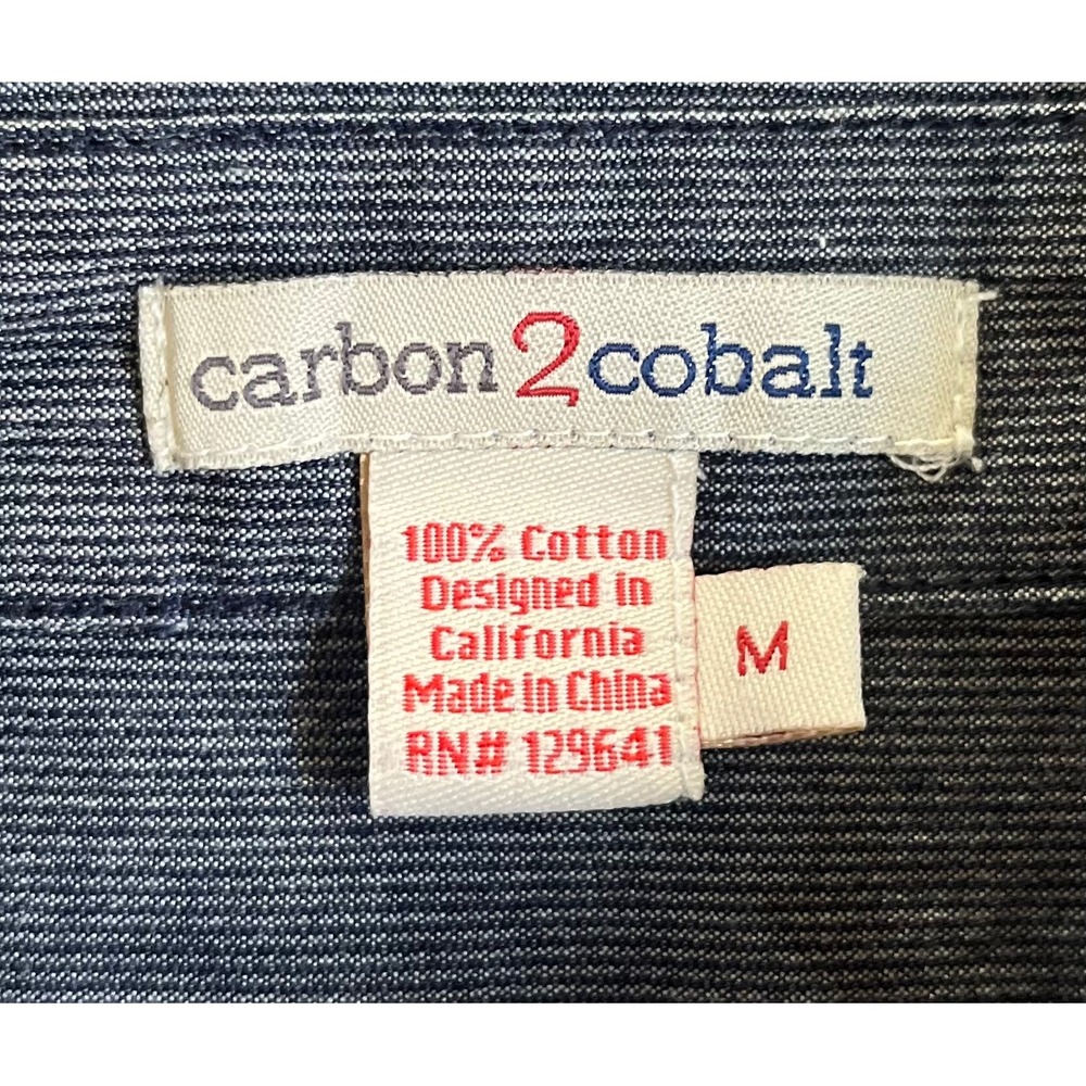 Carbon 2 Cobalt Mens‎ Plaid Flannel Button Down Shirt Green Brown Pink 133691 M - Picture 4 of 8